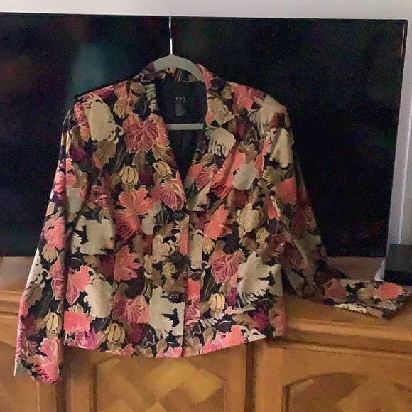 RQT petites fall jacket 10P beautiful colors lined Pink orange gold black - Picture 1 of 13